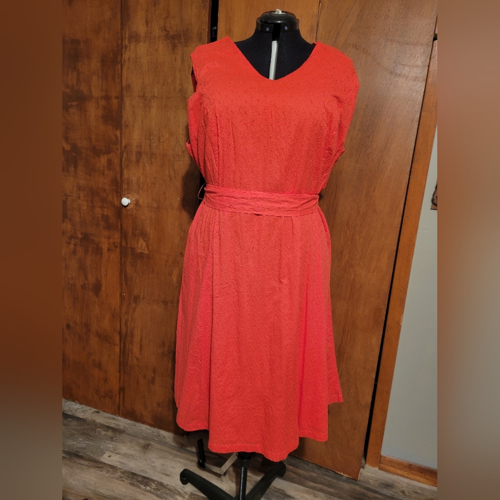 Pink Knee length dress